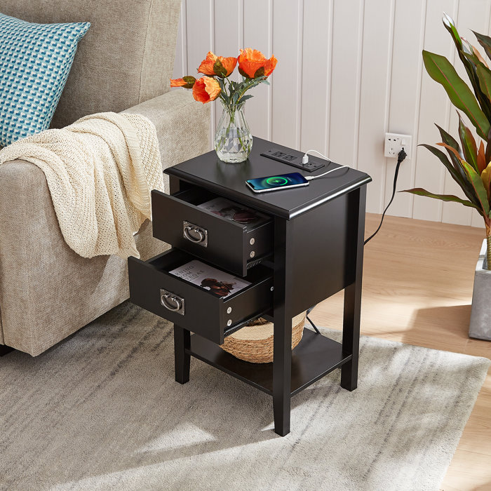 Trent Austin Design® Miramontes Nightstands with Charging Station USB